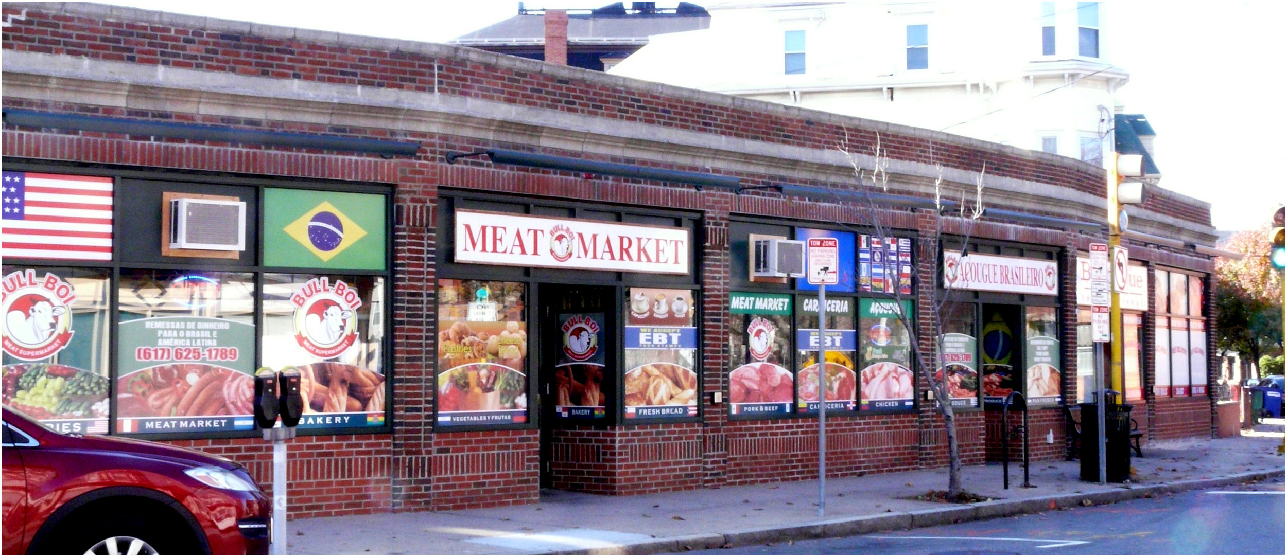 image of a meat market in Union Square, Somerville